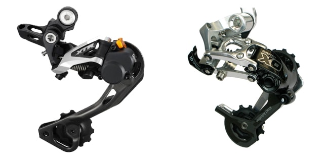 SRAM Type 2 and Shimano Shadow Plus