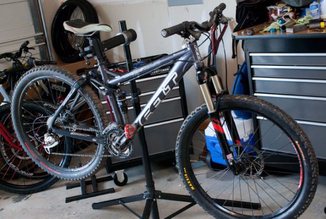 putting a suspension fork on a rigid bike