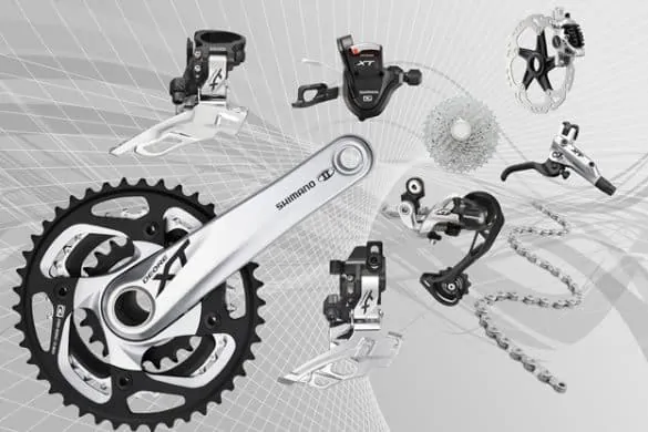 2012 Deore XT Component Group in Silver