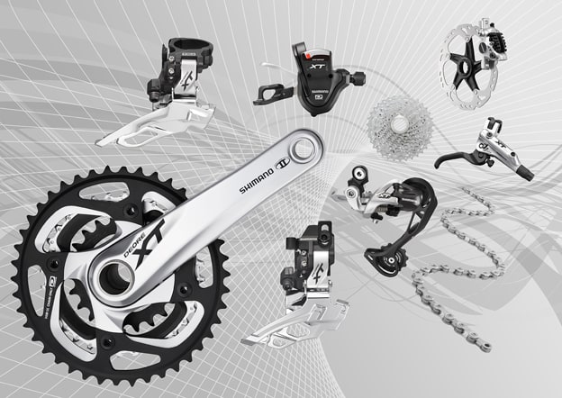2012 Deore XT Component Group in Silver 2012 Deore XT Component Group in Silver
