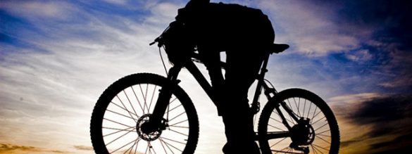 Mountain Biking at Sunset