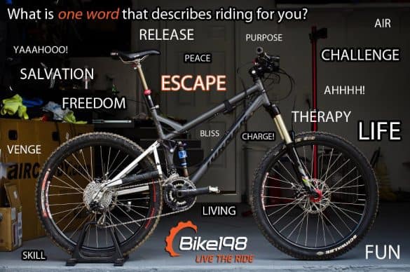 Mountain Biking in One Word