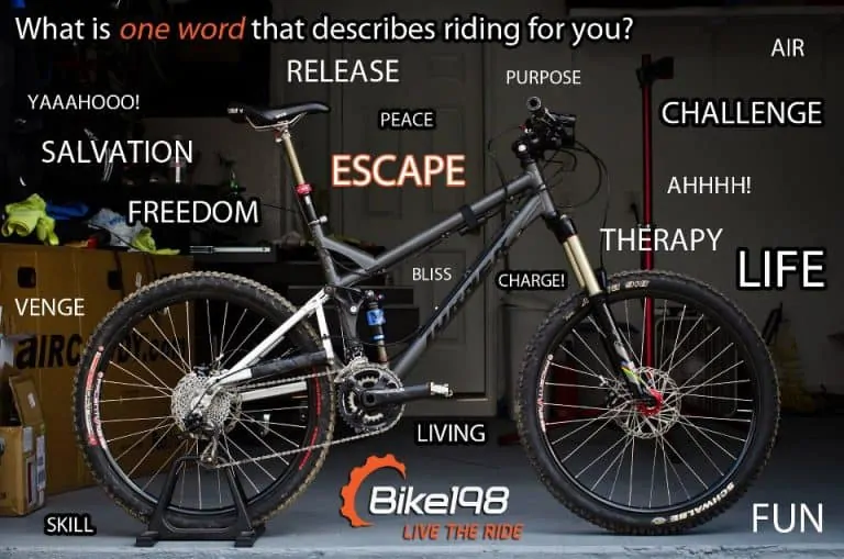 Mountain Biking in One Word