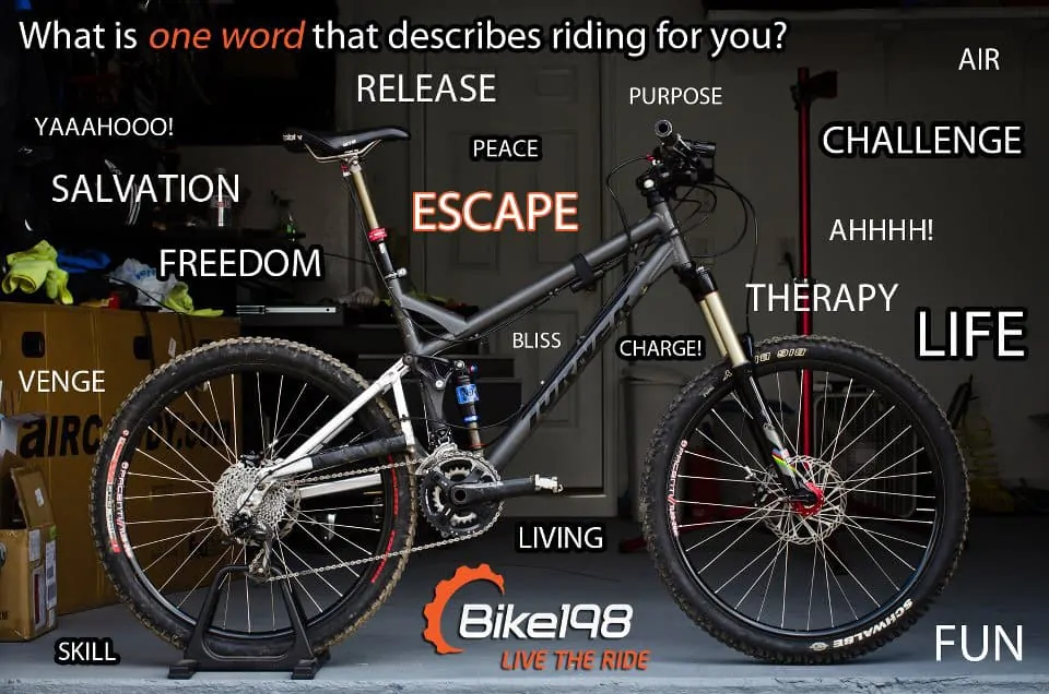 Mountain Biking in One Word