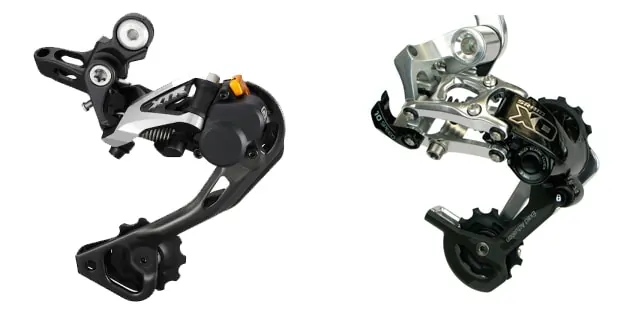 SRAM Type 2 and Shimano Shadow Plus