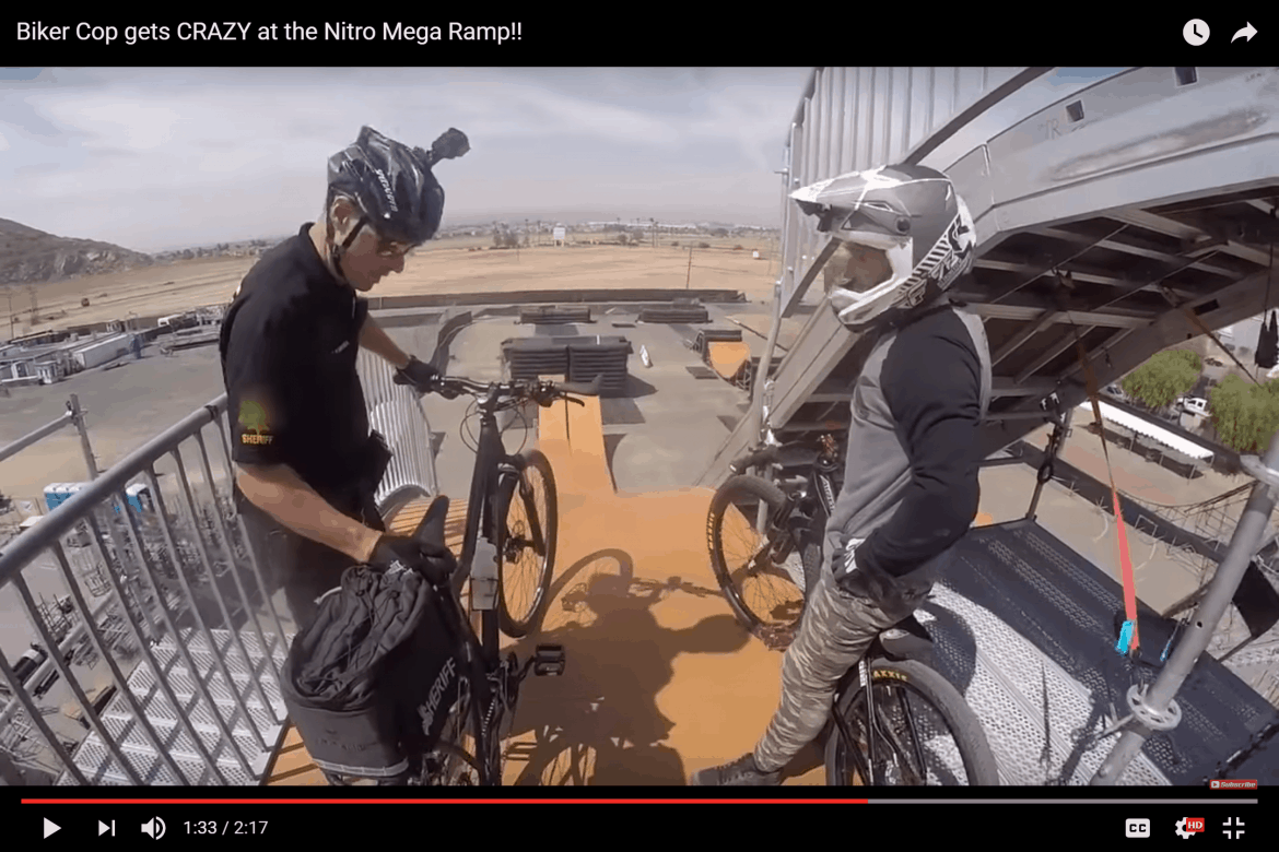 Bike Cop Mega Ramp
