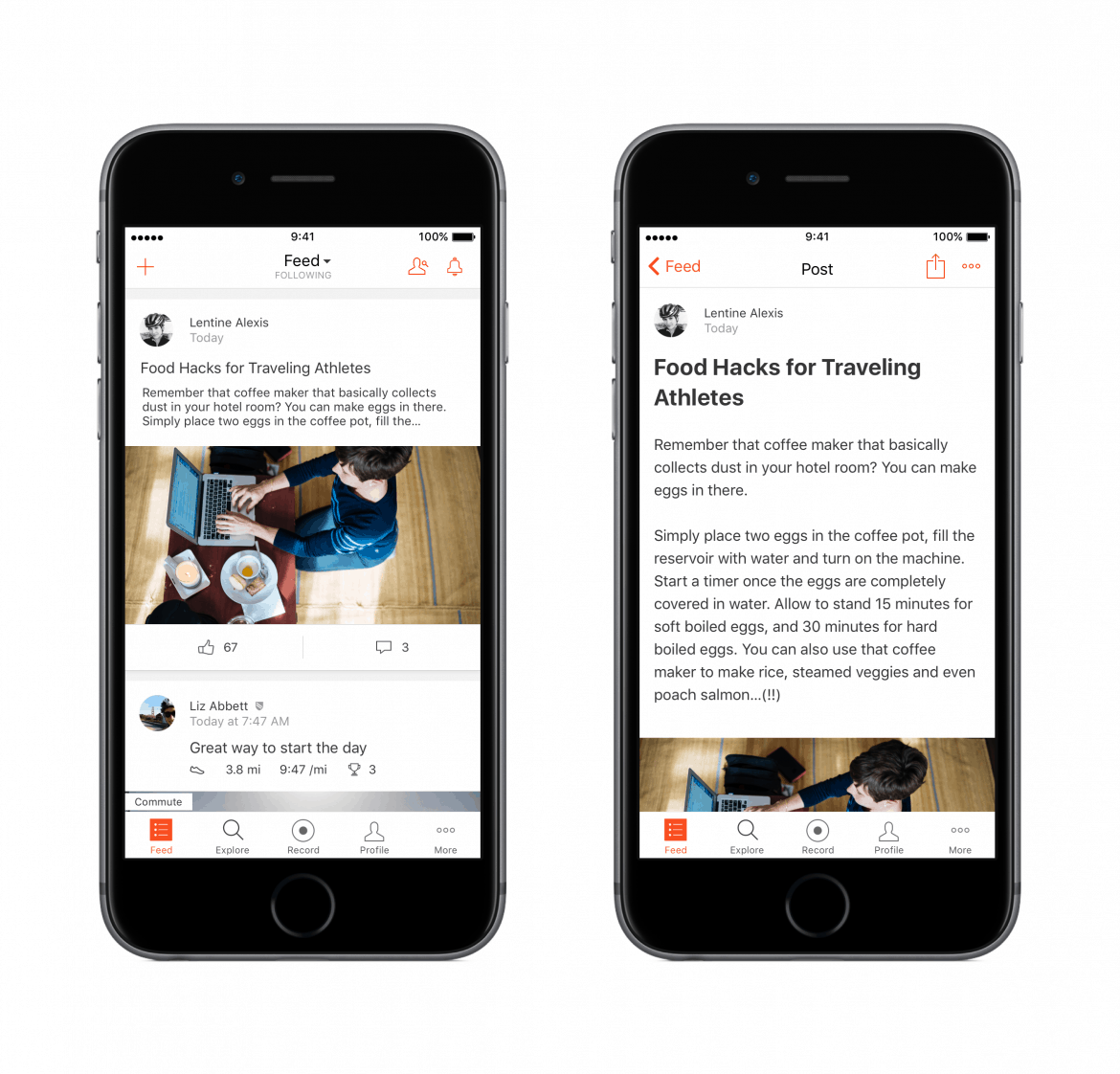 Strava Athlete Posts
