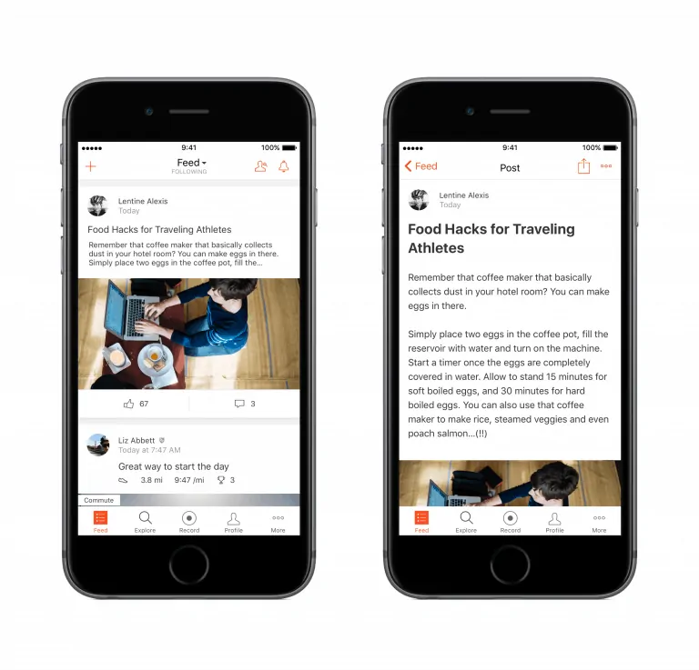 Strava Athlete Posts