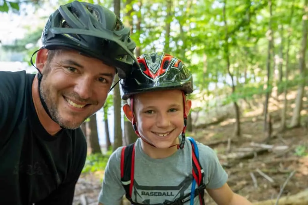Robb and Daniel at Dwelling Loop at Blankets Creek