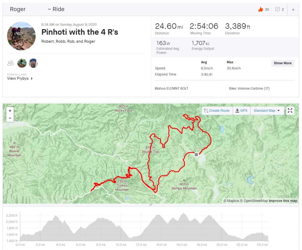 76 Miles Since July 23rd...here's how it went... 13 Pinhoti Mountain Bike Trails in Elijay, GA