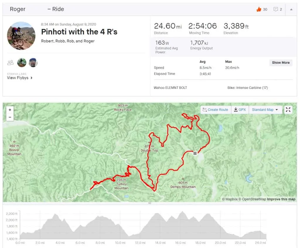 Pinhoti Mountain Bike Trails in Elijay, GA