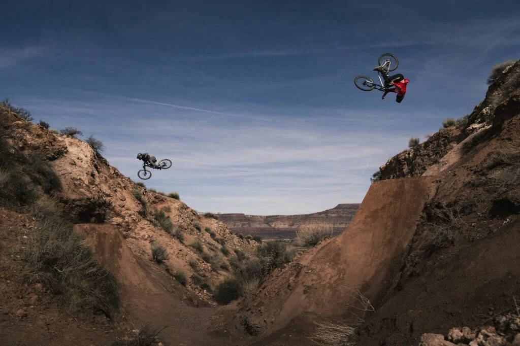 Ethan Nell & Tom Van Steenbergen Running Tandems in MESA 2 9 Mesa 2 Monster Energy Freeride Mountain Biking Utah